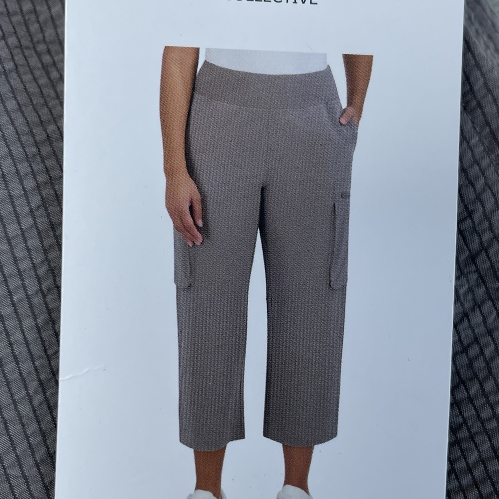Sage Collective Women's M Cargo Pants Gray Polyester e1025